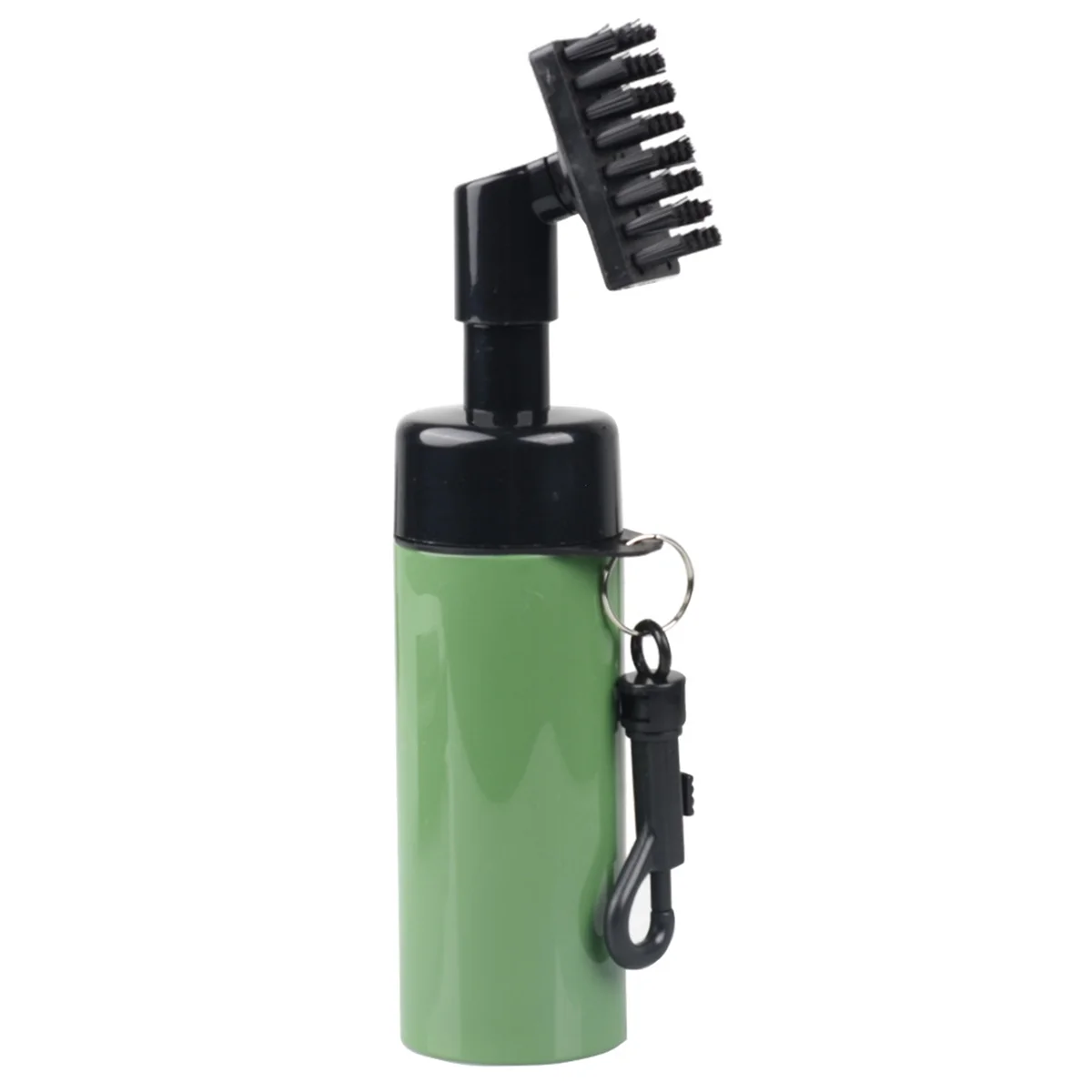 

Professional Golf Brush Can Hold Water Clean Golf Ball Club Putter Accessories with Key Chain Easy To Carry Green