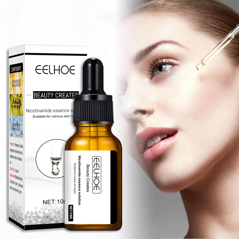 

10pcs Niacinamide Serum To Remove Dark Spots Moisturizing Shrink Pore Freckle Cream Brighten Skin Tone Fade Spots Essence 10ml