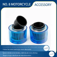 blue universal motorcycle 35mm38mm motorbike splash proof air filter cleaner for 50cc 110cc 125cc 140cc 250cc atv pit dirt bike