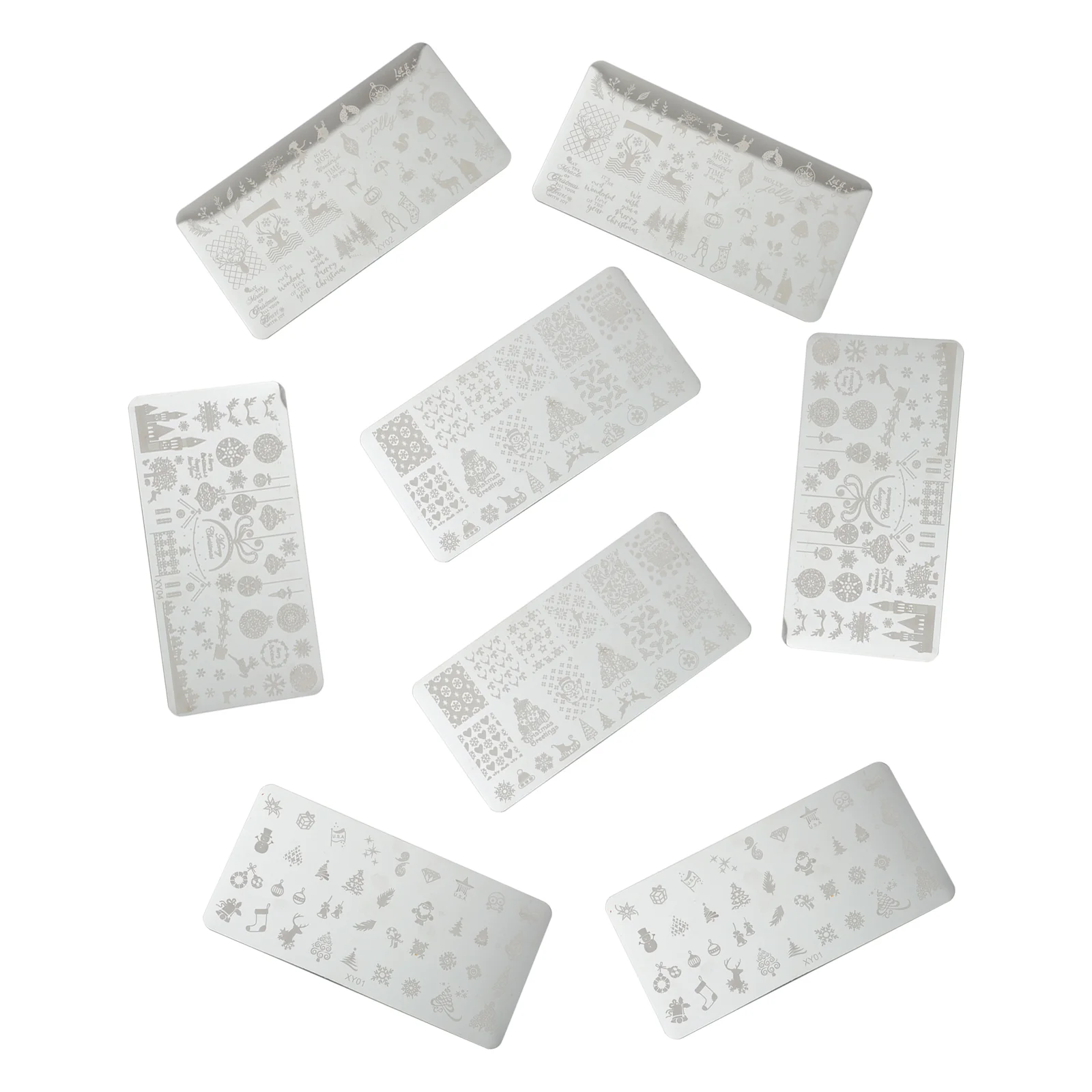 

Nailstamping Christmas Winter Year Snowflake Templates Plates Stuffers Stockingdesign Nails Stencils New Diy Decor Plate Snowman