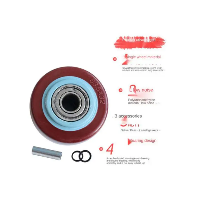 4 упаковки 4-дюймовых цилиндрических роликов полиуретановые износостойкие