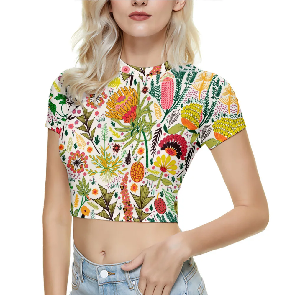 

Женские Модные хлопковые футболки, Летние повседневные топы с круглым вырезом и коротким рукавом, футболка с забавным принтом в виде яиц, же...