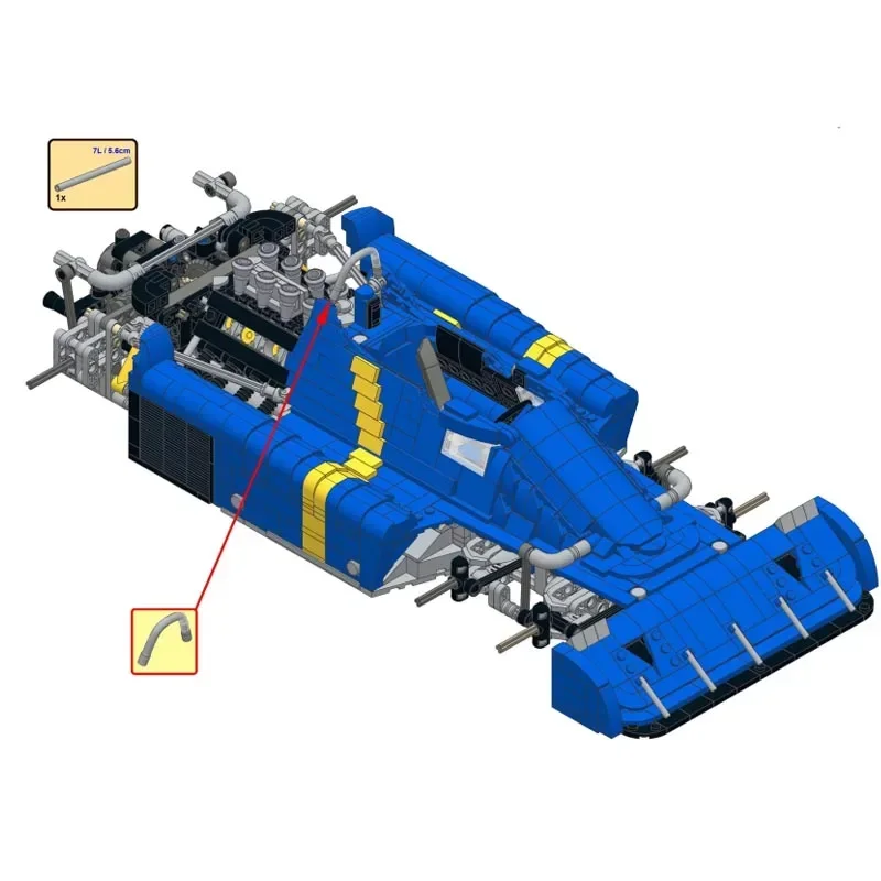 Новый технологический элемент Модель гоночного автомобиля в масштабе 1:8 масштаб
