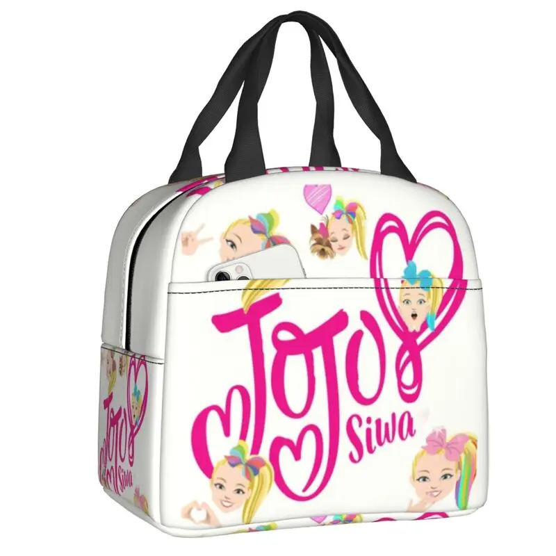 

JoJo Dancer Siwa Collage Resuable Lunch Boxes for Women Waterproof Cooler Thermal Food Insulated Lunch Bag Office Work
