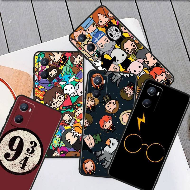 Художественное кольцо в горшках, аксессуары для OPPO A56S A55 A54S A53S A52 A33 A32 A31 A16S A16 A12 A11S A9 A5 2020, черный чехол