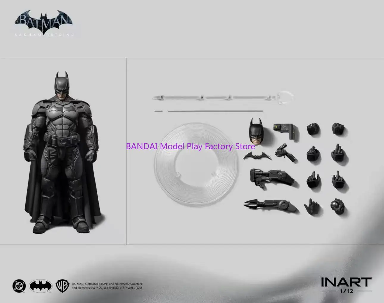 Фото В наличии: INART «Бэтмен: Аркхэм Ориджинс» — Фигурка Бэтмена 1/12, стандартная версия. №4