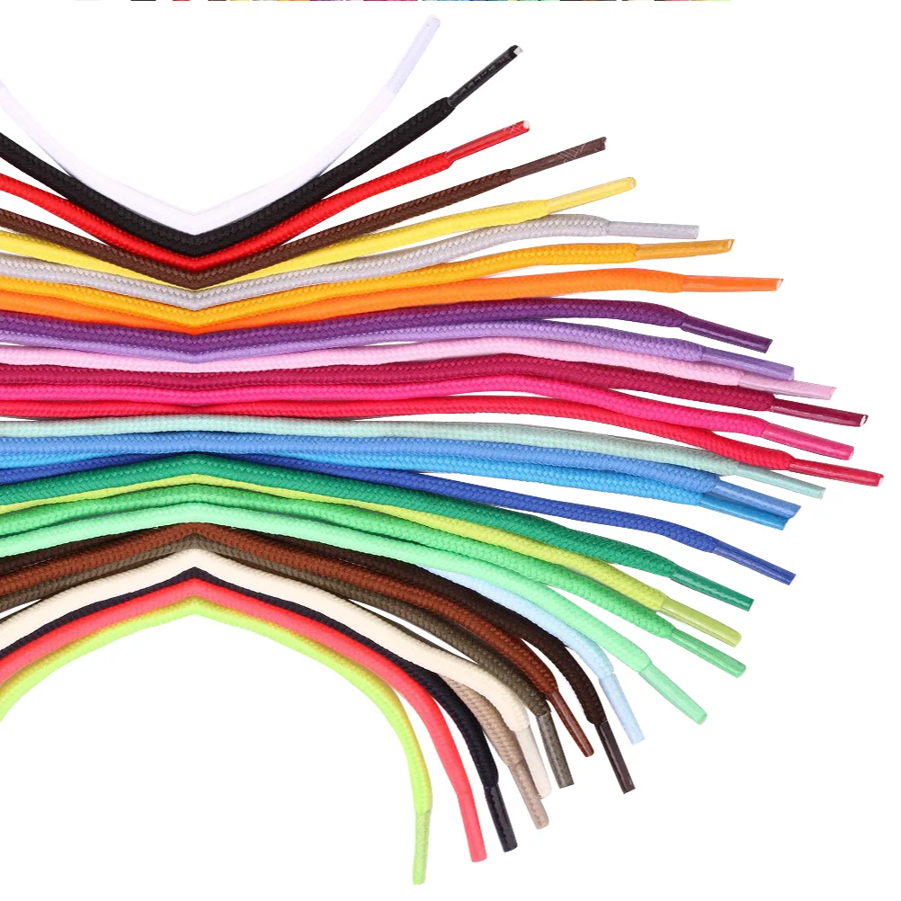 

30Pcs Colorful Girl Sneakers Round Shoestring Sneakers Cord Shoe Laces Replacement Accessory for DIY Canvas Skates