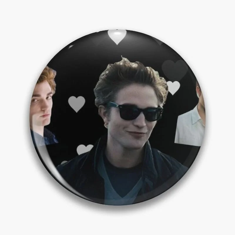

Team Edward Meme Twilight Pin Fashion Soft Button Pin Lover Creative Gift Collar Decor Customizable