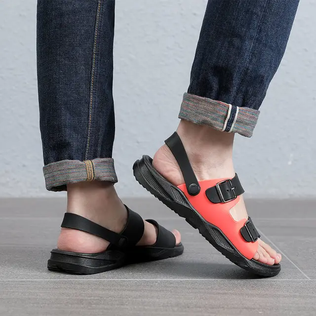 Men's beach shoes soft bottom 
