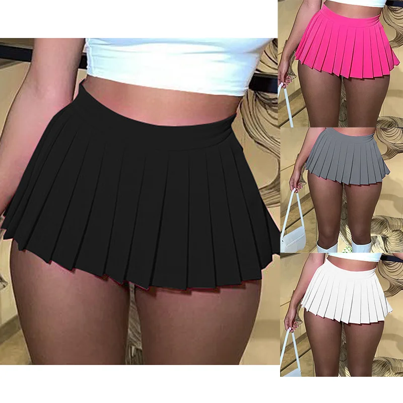 

Женская юбка-трапеция в Корейском стиле, сексуальная юбка-стрейч для тенниса, модель Y2k на лето, 2023