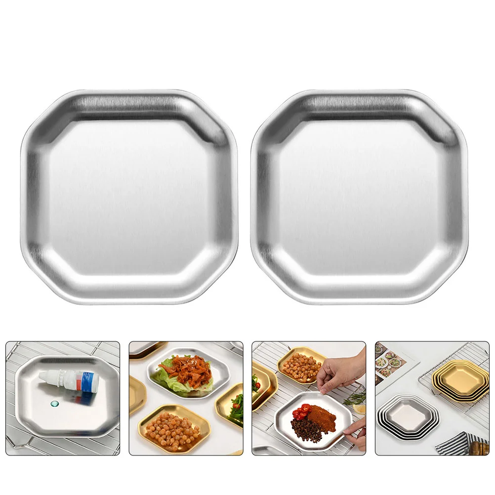 

Dish Bowls Stainless Plates Plate Sauce Appetizer Steel Dipping Serving Dishessnack Mini Metal Bowl Soy Pickle Sushi Condiment