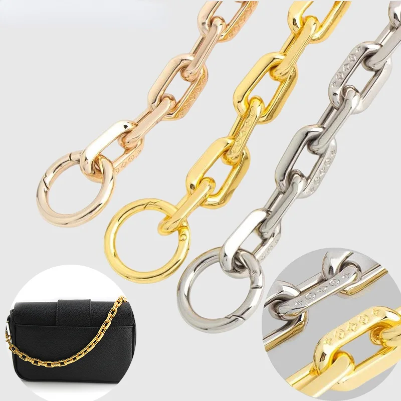 30-60-100-120cm 19mm Metal Bag Chain O Ring Luxury Bags For Handbags Shoulder Purse Crossbody Strap DIY Replacement Accessories