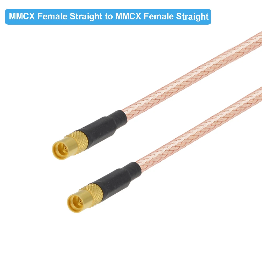2Pcs/Lot MMCX Male Plug to Female Jack Straight Connector RG316 Cable 50 Ohm RF Coaxial Pigtail Extension Coax Jumper |