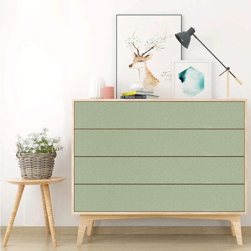 

NEW Morandi Vinyl Wallpaper Bedroom Wardrobe Hotel Wallpaper PVC Decorative Wall Stickers Waterproof Self Adhesive Stickers