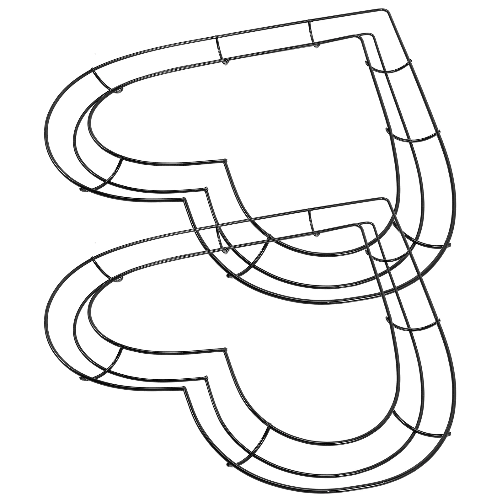 2 шт. металлический венк в форме сердца акриловая ваза для цветов цветочная