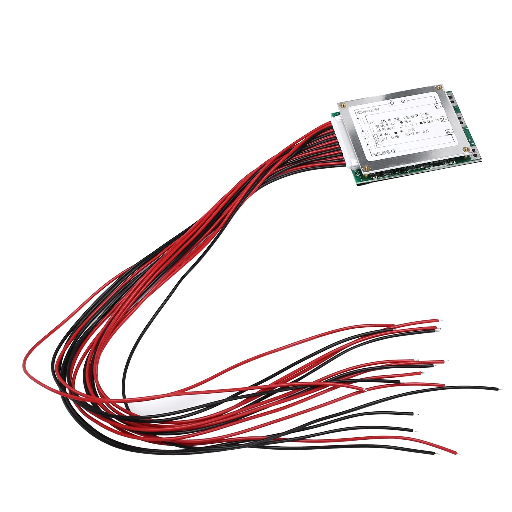 

BMS 16S 48V 20A Li-Ion Lithium Battery Charger Protection Board Battery BMS Board with Balance Function