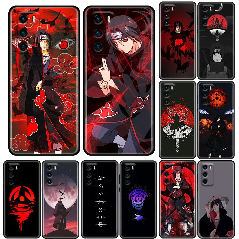 

Cute Itachi Uchiha Naruto Phone Case for Huawei P10 P20 P30 P40 P50 P50E P Smart 2021 Pro Lite 5G Plus TPU Case Cover BANDAI