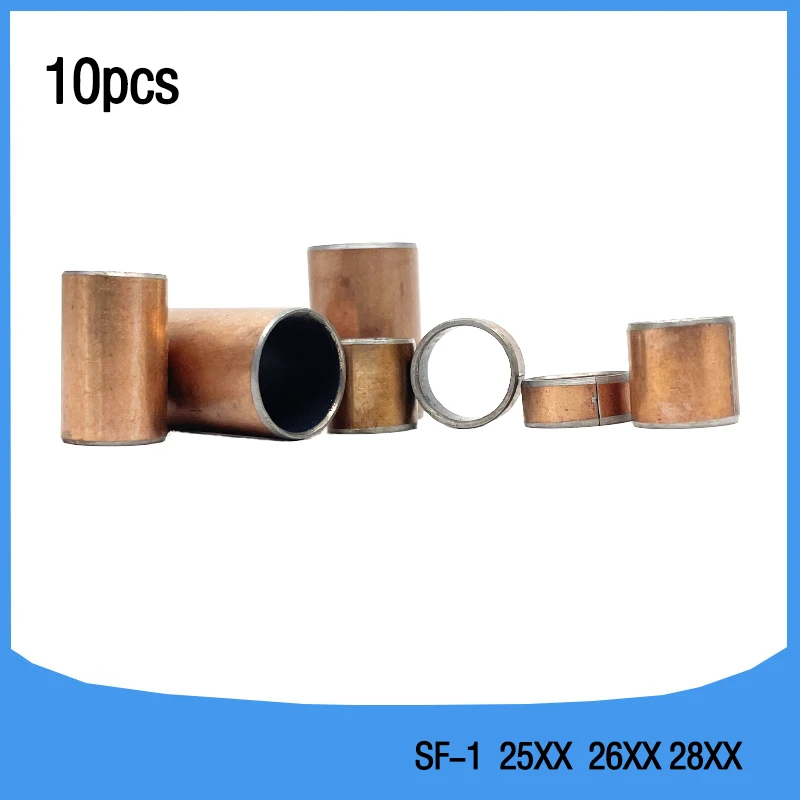 10Pcs SF1 SF-1 2510 2518 2520 2620 2820 2825 Self Lubricating Composite Bearing Bushing Sleeve sliding bearing outer 25/26/28mm - купить по
