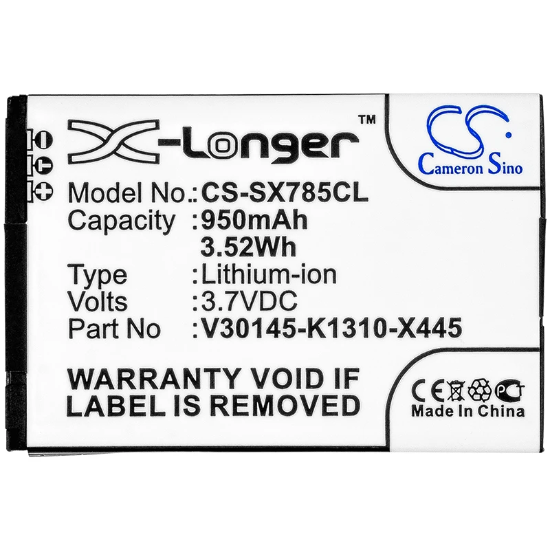 cameron sino cordless phone replacement li ion battery 950mah for polycom 52 s2352 r141 l3025 free tools free global shipping