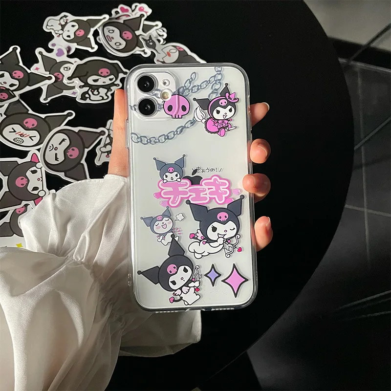 

Kawaii Kuromi Sanrio плюшевые Мультяшные милые Диабло Kuromi полноразмерные защитные фотообои для девочек подарок на день рождения