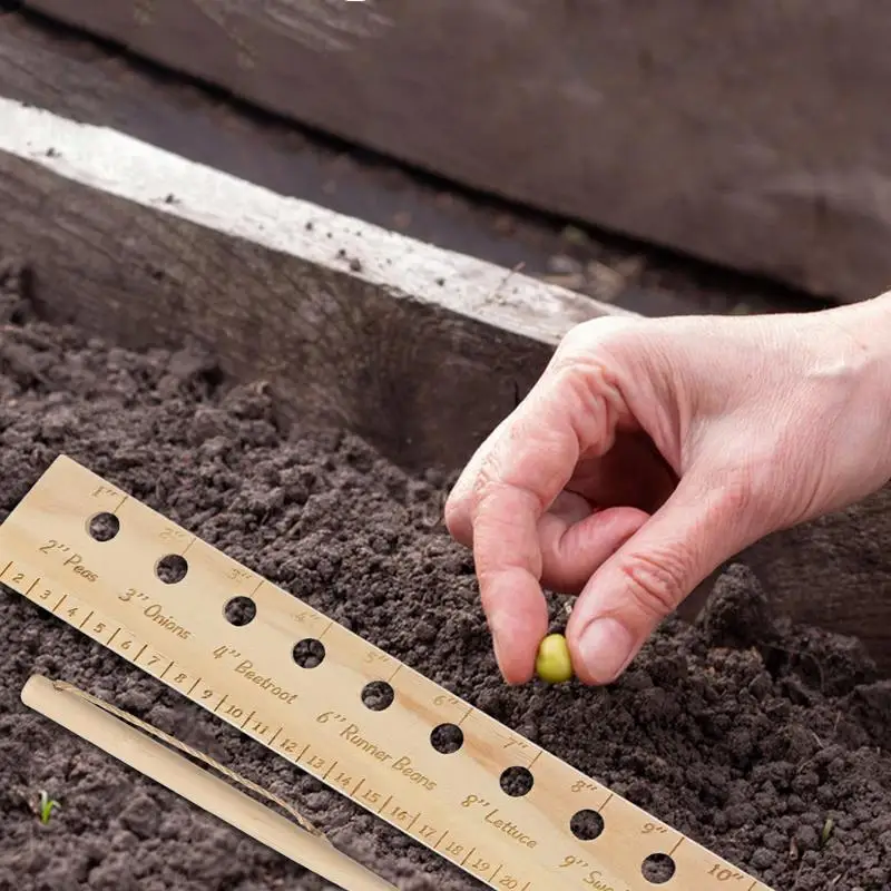 Деревянная линейка для растений инструмент-разделитель сеялка посадки с