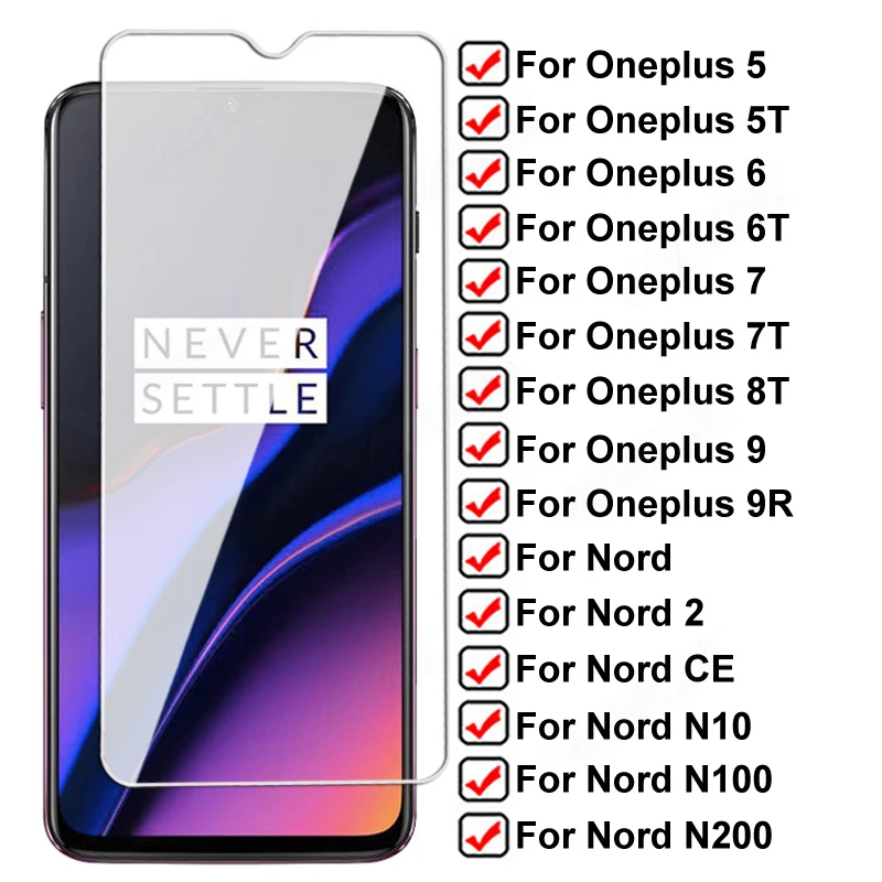 

9D полное покрытие закаленное стекло для Oneplus 5 6 7 5T 6T 7T 8T 9 9R 9E защита экрана Nord 2 CE N10 N100 N200 Защитная стеклянная пленка
