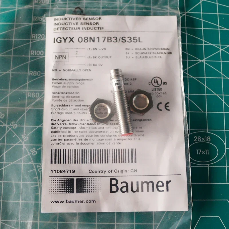 Индуктивный датчик приближения IGYX 08N17B3/S35L коннектор NPN M8 дискретный защиты класса