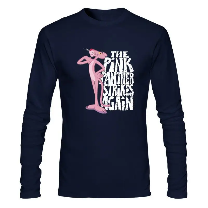 

Мужская одежда, новинка, футболка с розовой пантерой, в винтажном стиле, для взрослых, цвета Хезер, все размеры, хлопковая футболка, высокое к...