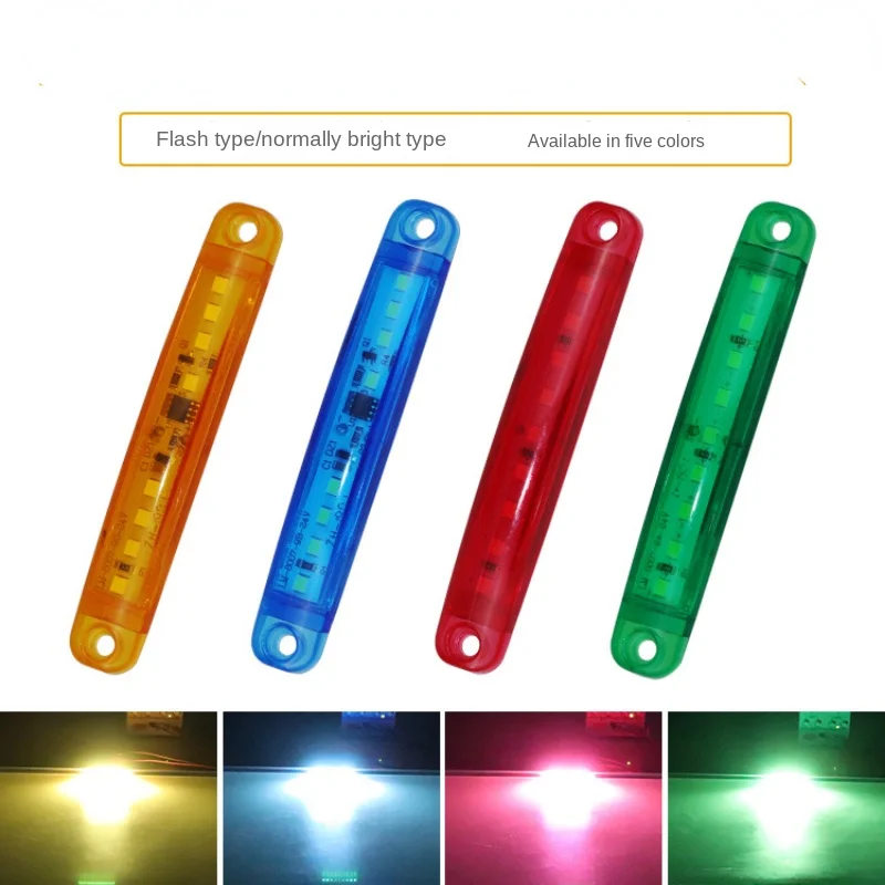 

10 шт., набор из 24 в боковых фонарей для грузовиков, лампы для габаритных огней длиной 12 В.