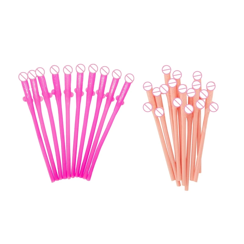 

Plastic Straws Flexible Drinking Straw Set Long Straw Reusable Straws for Party