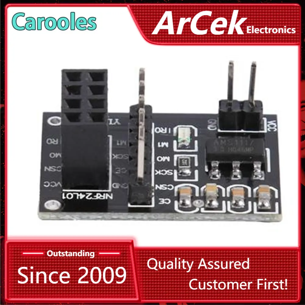 5 шт./партия, плата адаптера для 8-контактного разъема NRF24L01 + беспроводной модуль приемопередатчика 51