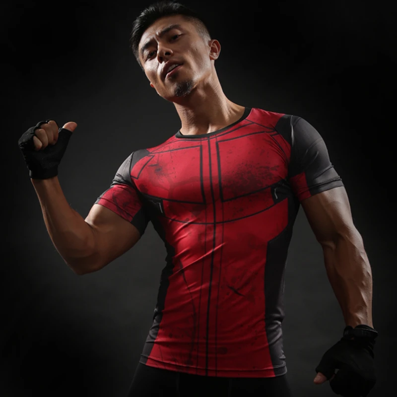 

Marvel High Quality Fashion Sale men's New Fitness Movie Summer T-shirt Round Neck Short Sleeve 3D Printing Top
