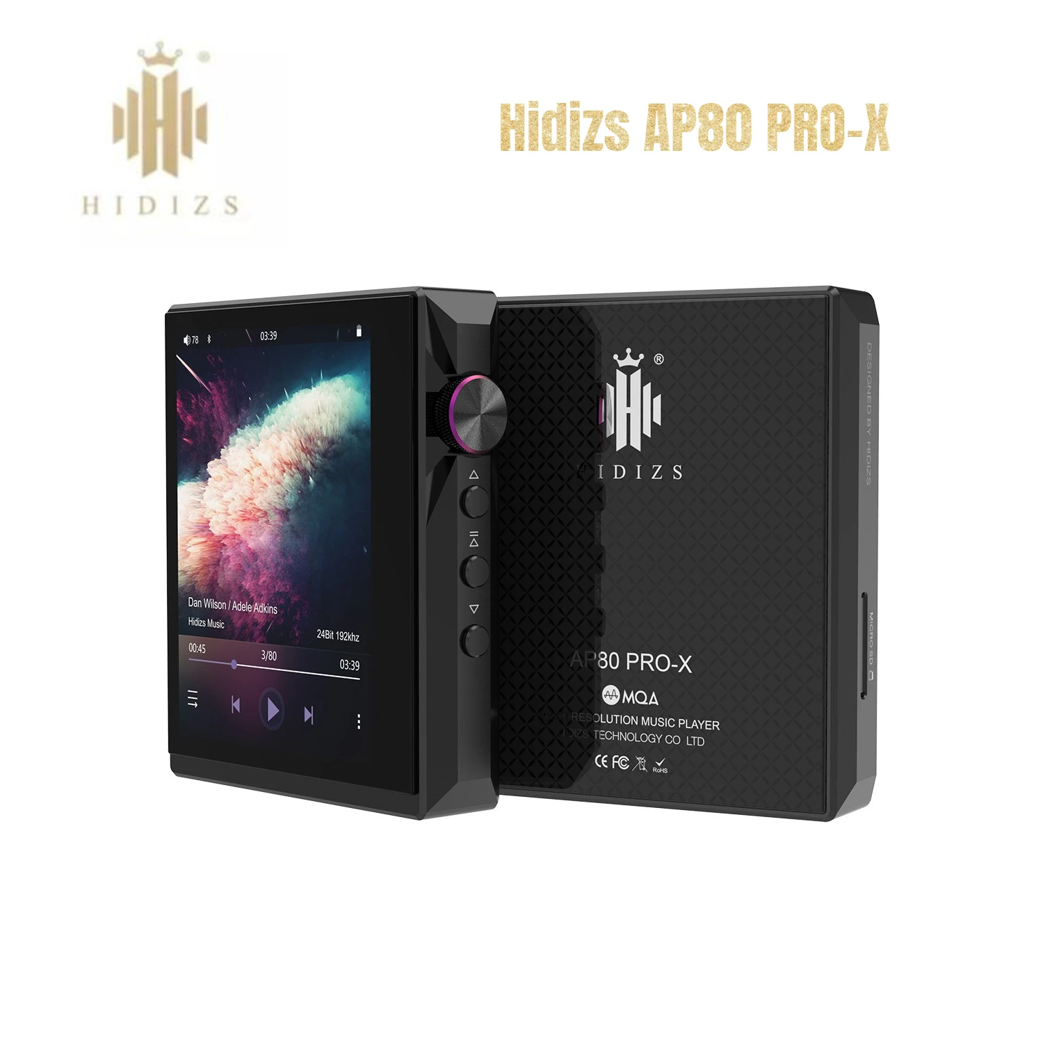 

Hidizs AP80 PRO X MP3 Music Bluetooth Player Portable Balanced Lossless MQA HiFi Player FLAC LDAC USB DAC DSD64/128 FM Radio DAP