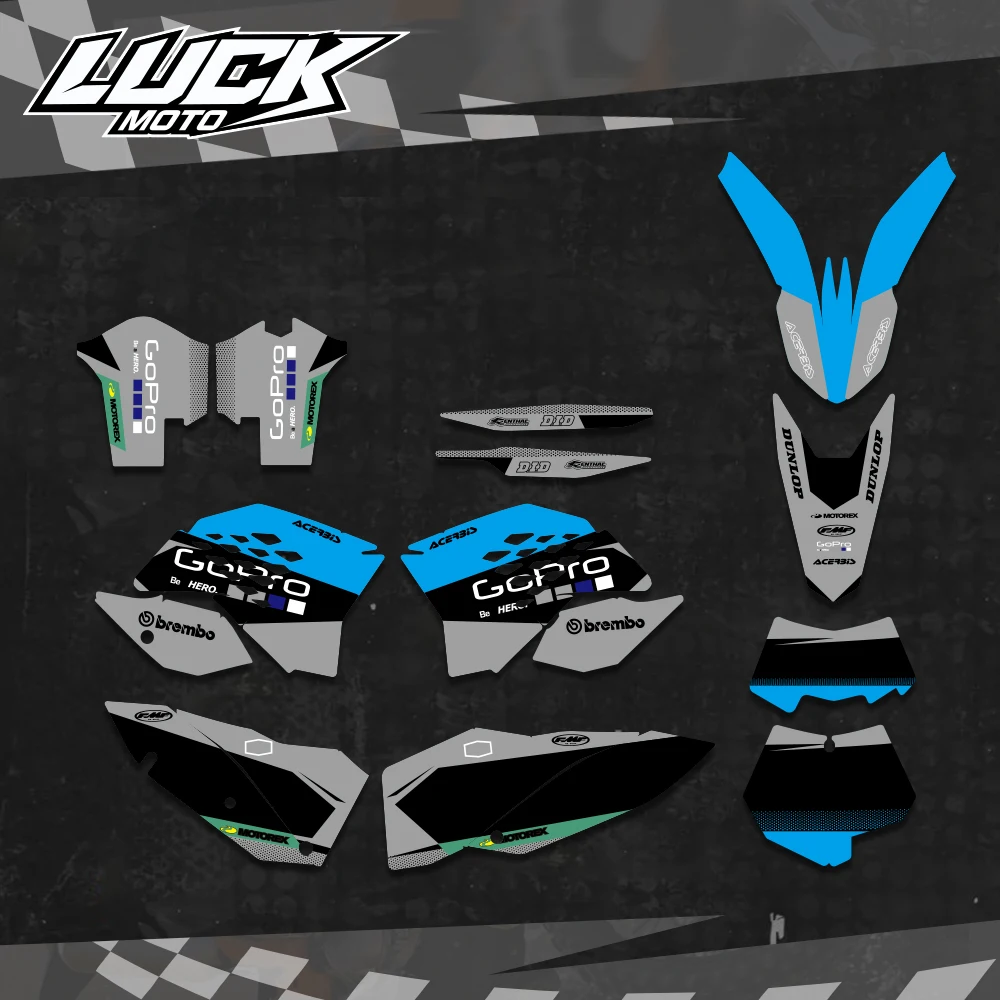 Рисунок 3 - Мотоциклетные наклейки LUCKMOTO с полной графикой