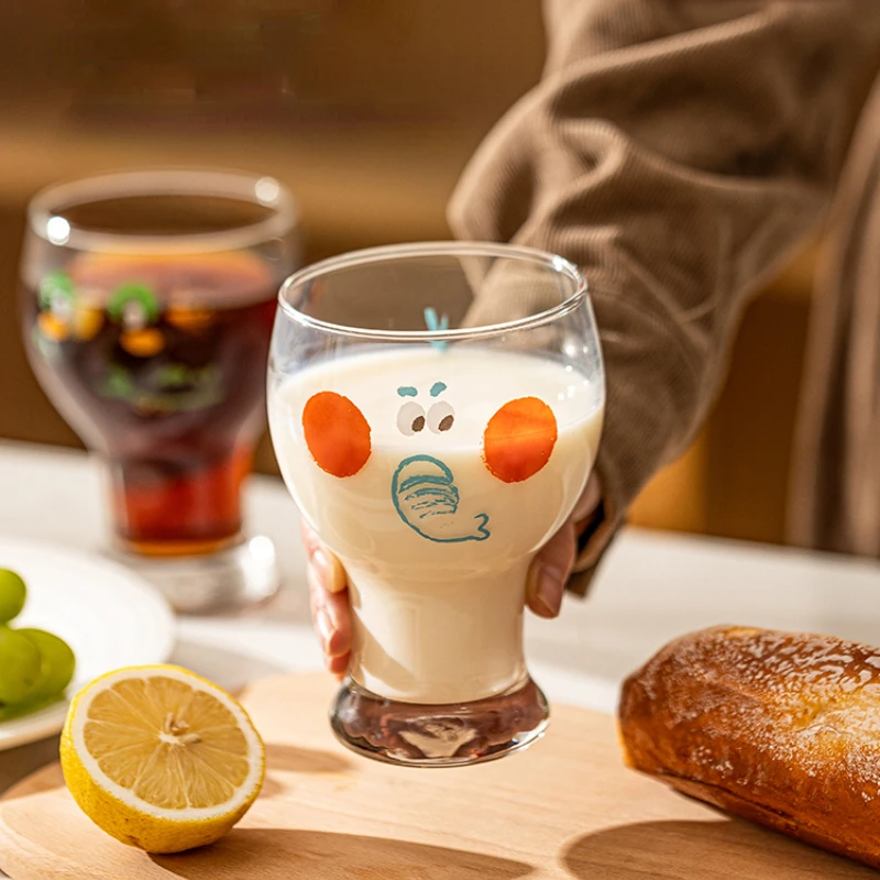 

Free Shipping Beer Cup Pig Animal Glass Cute kawaii Home Milk Juice Drink Mugs Party Gift Wine Glasses Ice Glass Coffee Cup