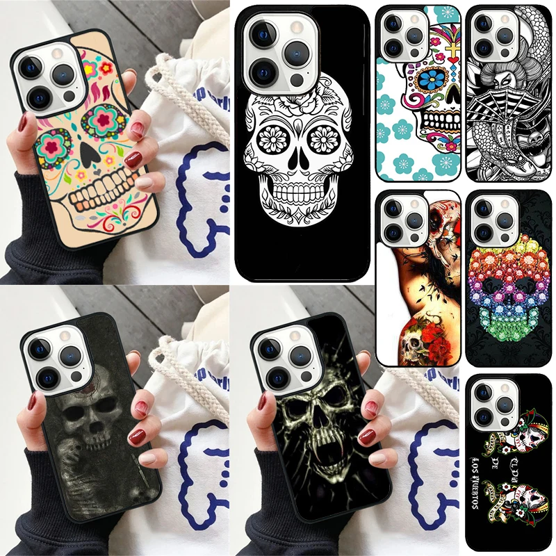 Чехол Мексиканский сахарный череп 8 для iPhone 16 13 14 15 Pro Max 12 Mini 11 6 7 Plus SE 2020 чехол