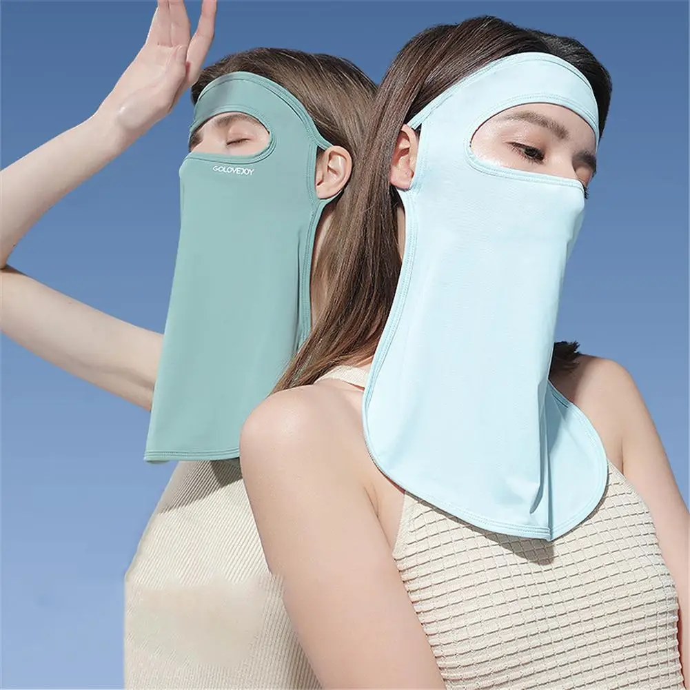 

Women UV-Protection Ear-wearing Sunshade Mask Breathable Headscarf For Outdoor Sports Cycling