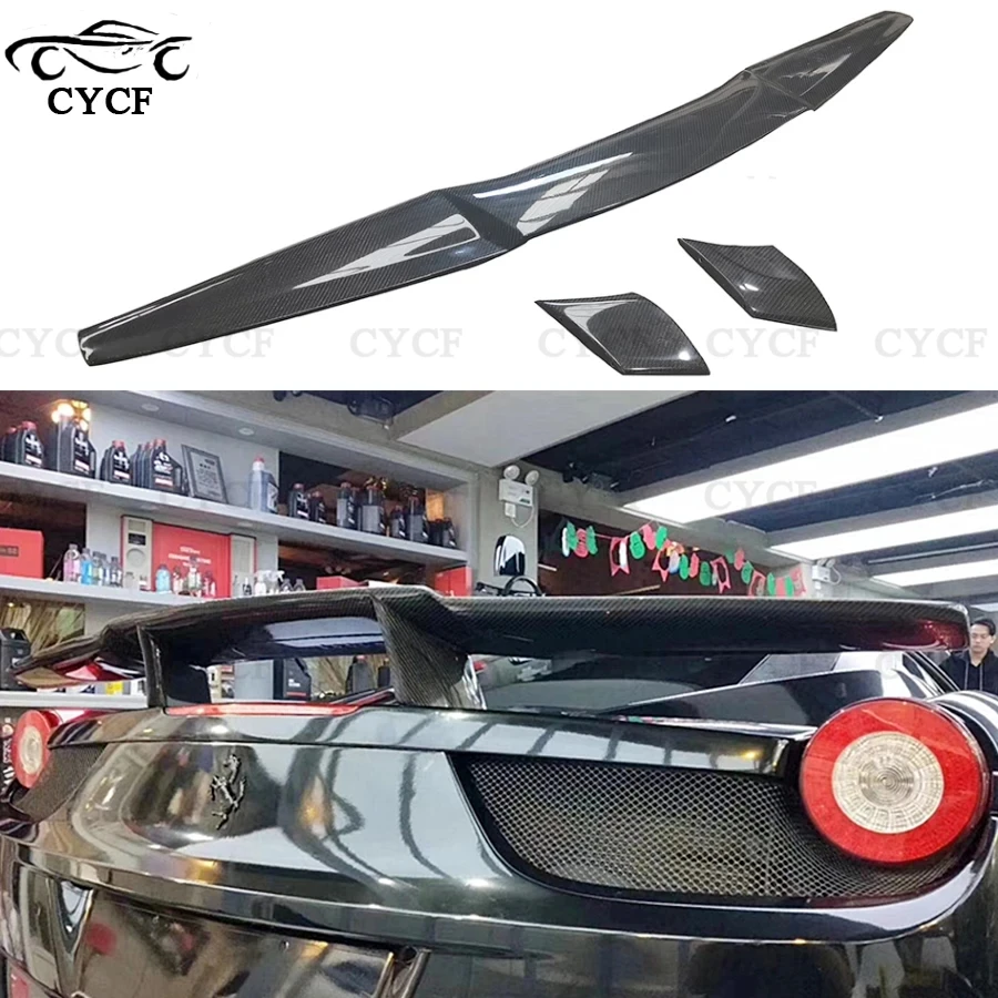 Задняя крышка автомобиля из углеродного волокна для Ferrari 458 спойлер крыло