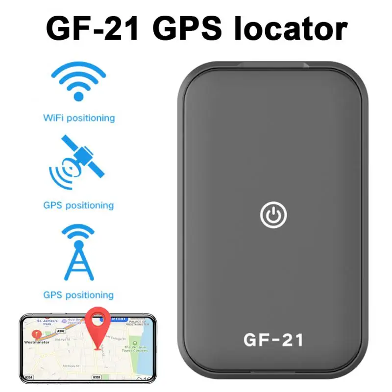 

GF21 Mini Tracking GPS Locator WIFI GPS Locator Global Positioning Real Time Tracking Anti-Lost Device Voice Control Recording
