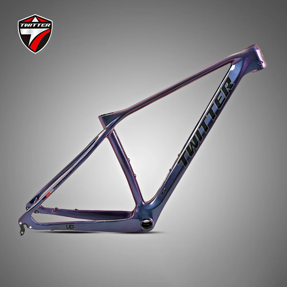 

29ER/27.5ER Twitter PREDATORpro Mtb карбоновая QR-Рама 135 мм, горная внутренняя кабельная прокладка, рама дискового тормоза, велосипедные аксессуары