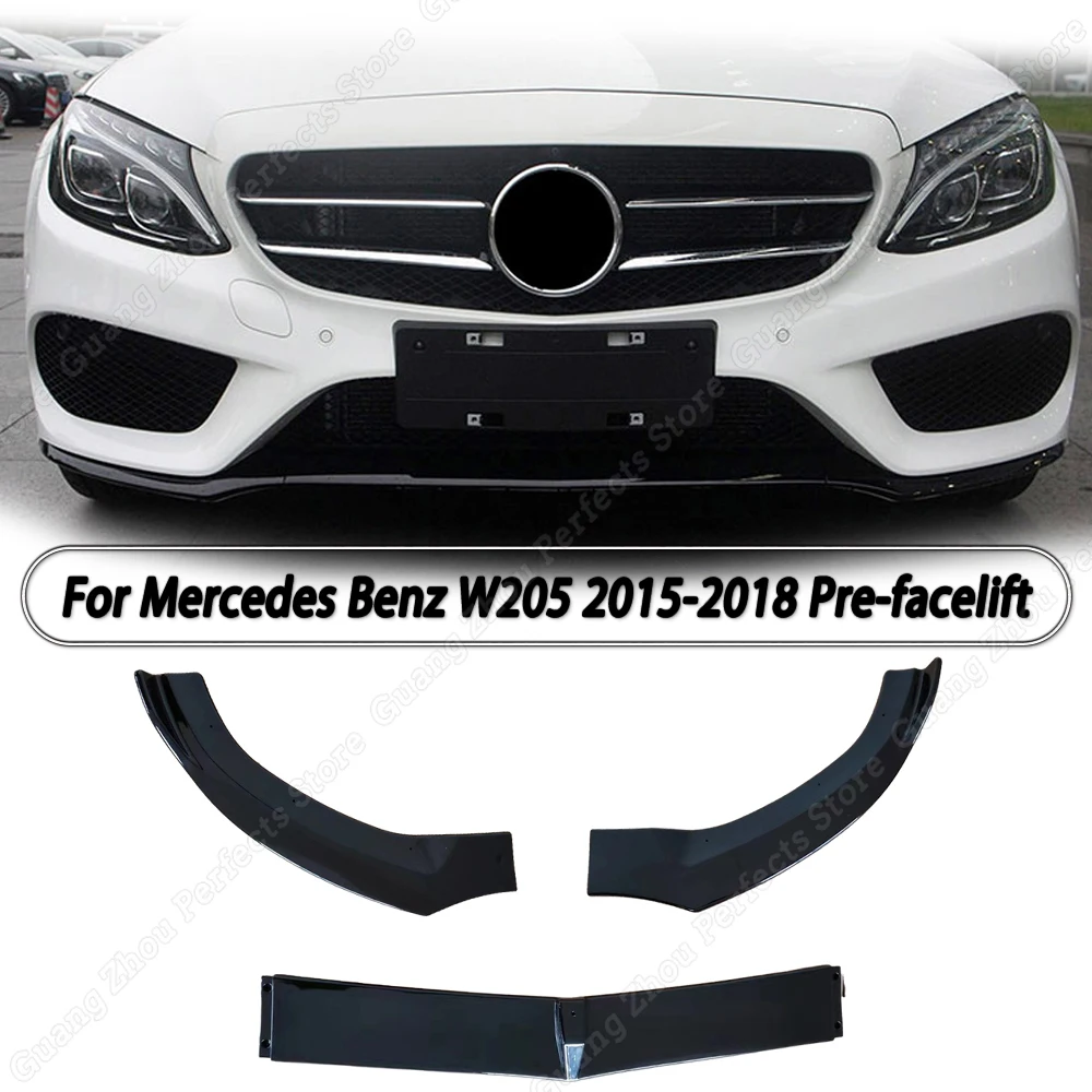 

Диффузор для переднего бампера Mercedes Benz C Class W205 2015-2018