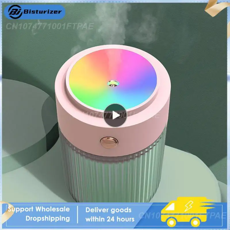 

1~10PCS Humidifier Portable USB Ultrasonic Transparent Cup Diffuser Cool Mist Maker Air Humidifier Purifier With Light For