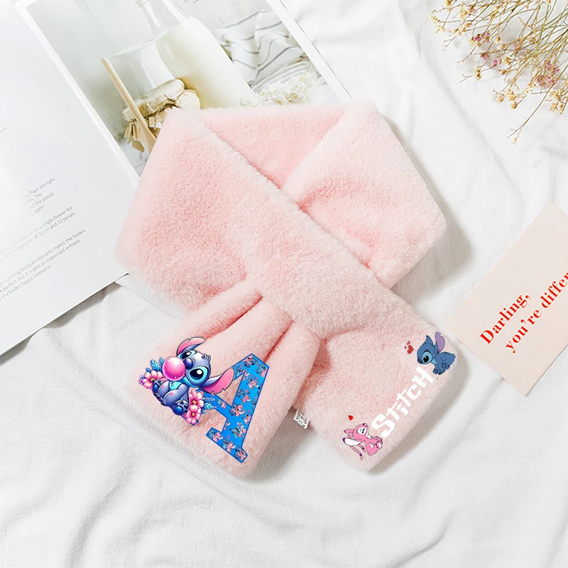 Стежка Дисней мультфильм письмо для девочек детский плюшевый шарф аниме шейный