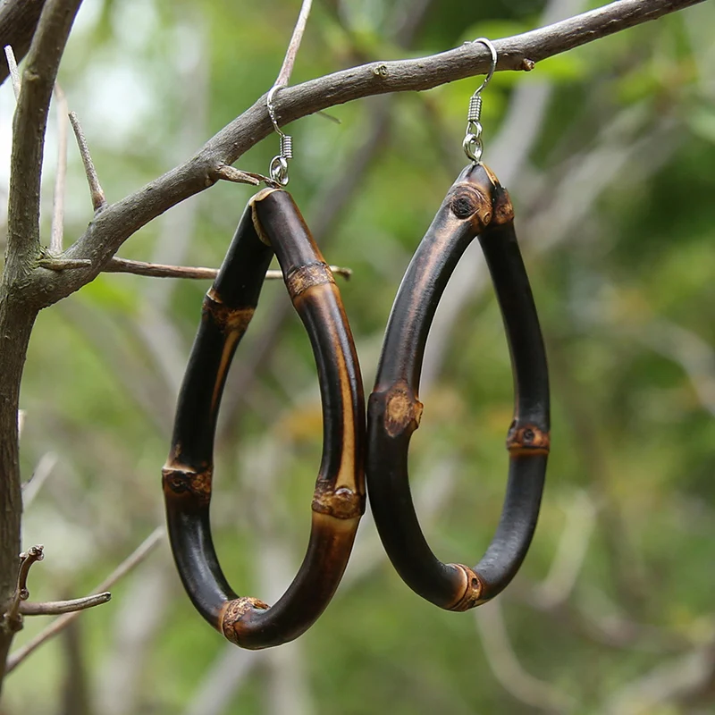Новинка 2023 года Nilerun винтажные ретро уникальные серьги ручной работы из черного