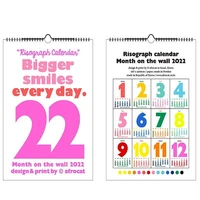 2022 wall calendar childrens stickers toys hanging wall large notepad planner countdown hand tear paper ins style calendar