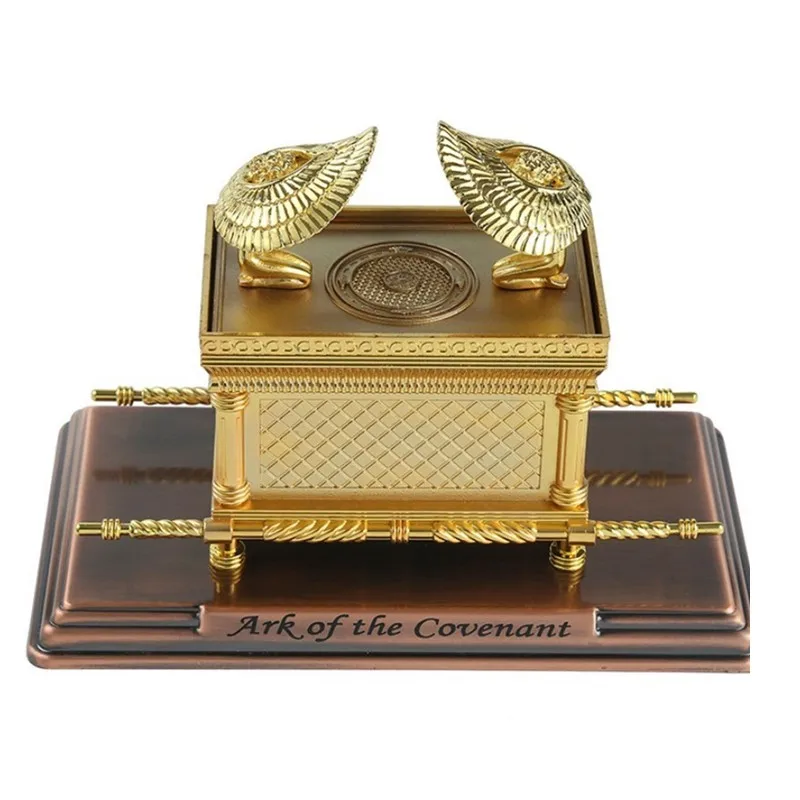 

Новая практичная Статуэтка из сплава иудаизма из Израиля «Ковчег» копия статуэтки с золотым покрытием и арчейским содержанием Аарон стержень