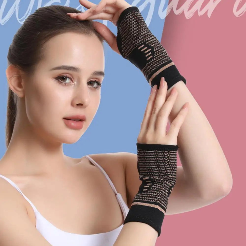 

1PC Wrist Support Unisex Protective Nylon Adults Fitness Glove Pain Relief Wrap Gloves Outdoor Men Women Sporting Wrist Support