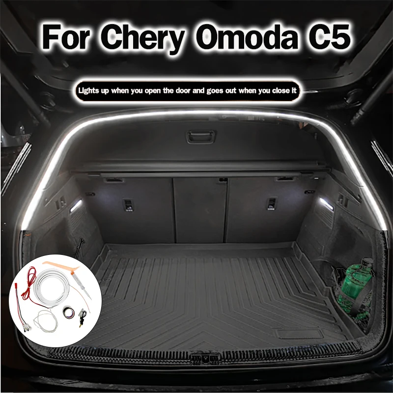 

Для Chery Omoda C5 Светодиодное освещение багажника Omoda C5 Светодиодные фонари багажного отделения Chery Багажник Светодиодный светильник для салона