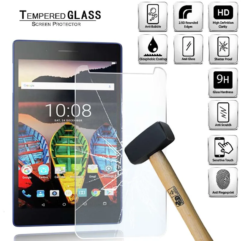 Tablet Tempered Glass Screen Protector Cover for Lenovo Tab3 Essential 7 Anti-Scratch Tablet Computer Tempered Film