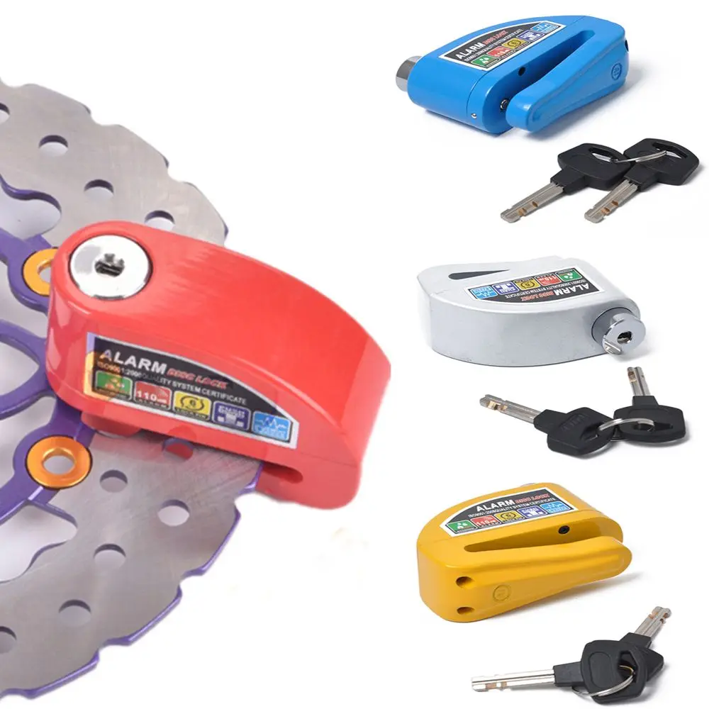 

Easy To Use Wheel Disc Protection Locks Security Safety Siren Motorbike Lock Motorcycle Alarm Lock Anti-theft